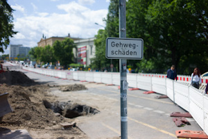 Invalidenstrasse under construction